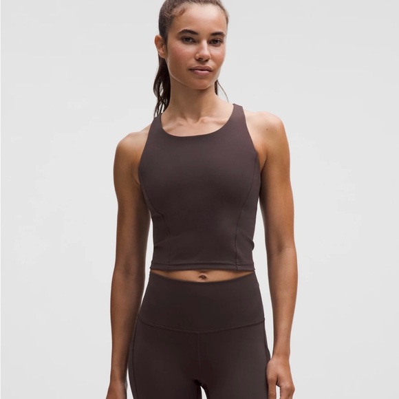 lululemon athletica Other - Lululemon Wonder Train Racerback Tank Crop Top - Black